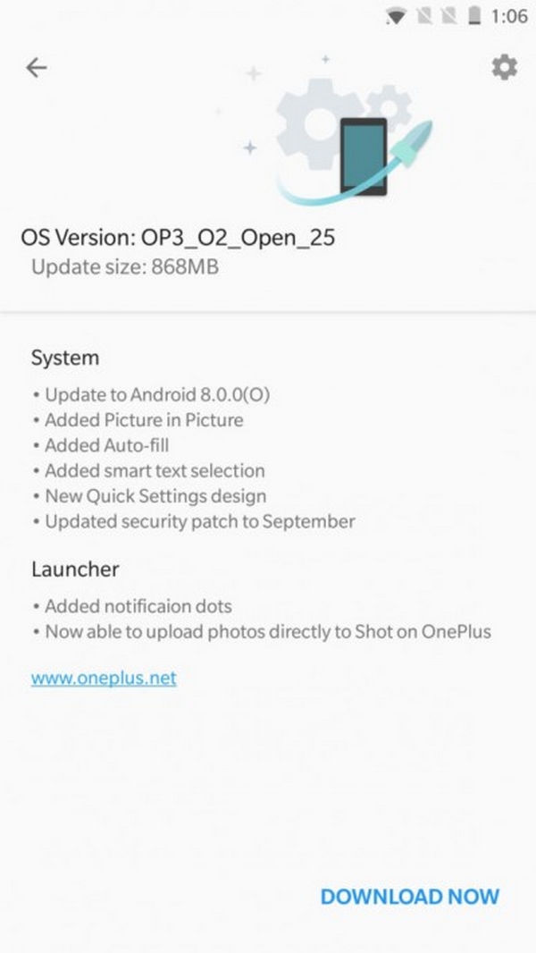 Bản ROM Android Oreo Open Beta đầu tiên đã sẵn sàng cho OnePlus 3 và 3T