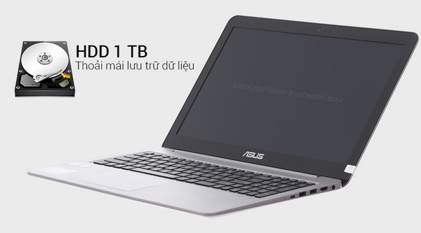 Dung lượng lưu trữ trên ASUS UX510UX