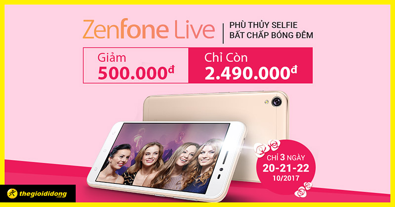 Phù thủy selfie Zenfone Live của Kaity Nguyễn đang giảm sốc 500K