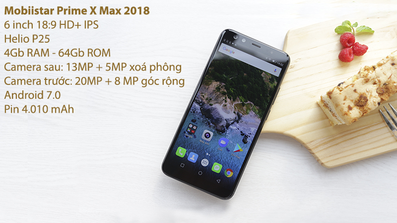 Cận cảnh Mobiistar Prime X Max 2018