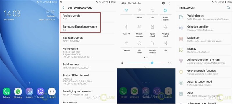 Galaxy J5 2016 nhận cập nhật Android 7.1.1, giao diện Experience 8.5