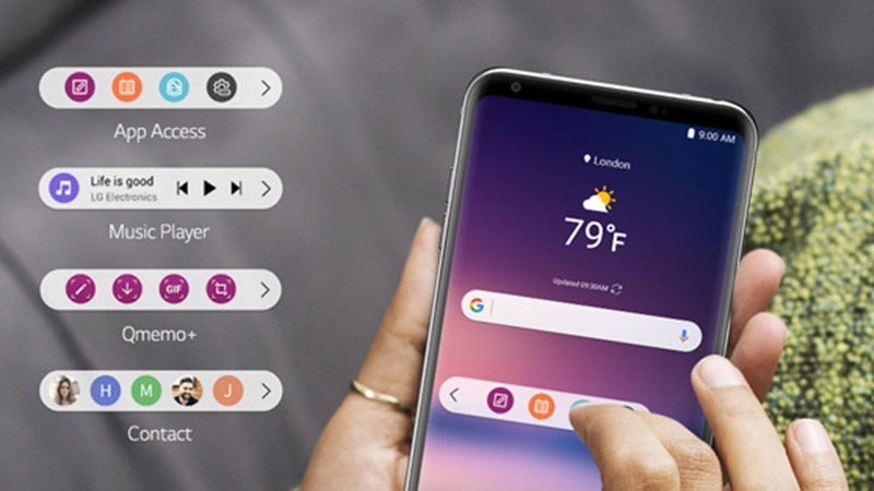 Mang tính năng Floating Bar trên LG V30 sang smartphone Android khác