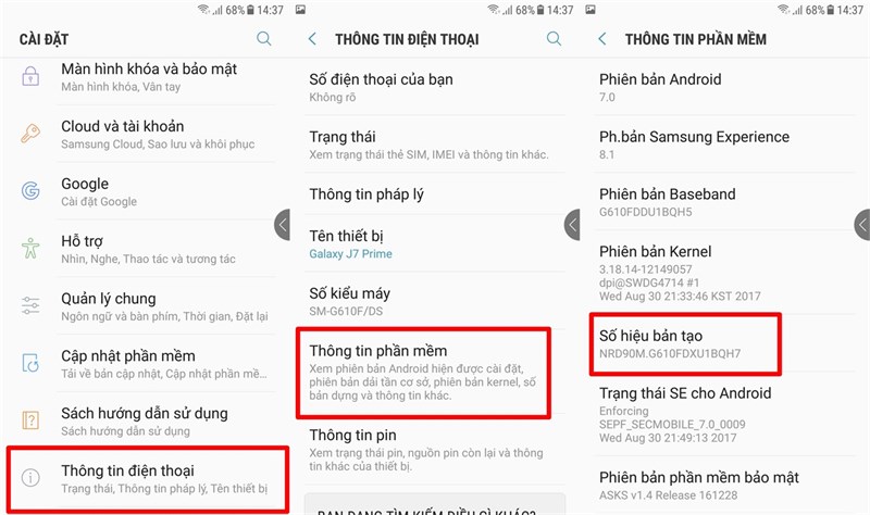 Kích hoạt Developer Options Kích hoạt Developer Options