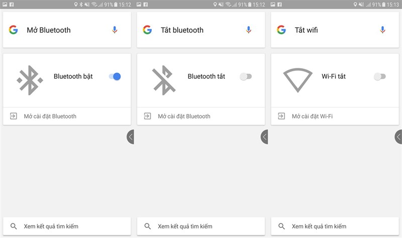 Dùng khẩu lệnh với Google Now