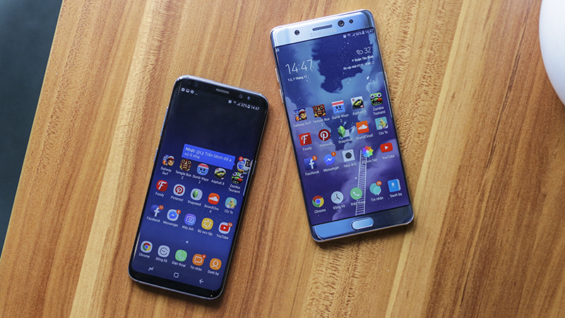 So sánh Galaxy Note Fe và Galaxy S8 So sánh Galaxy Note Fe và Galaxy S8