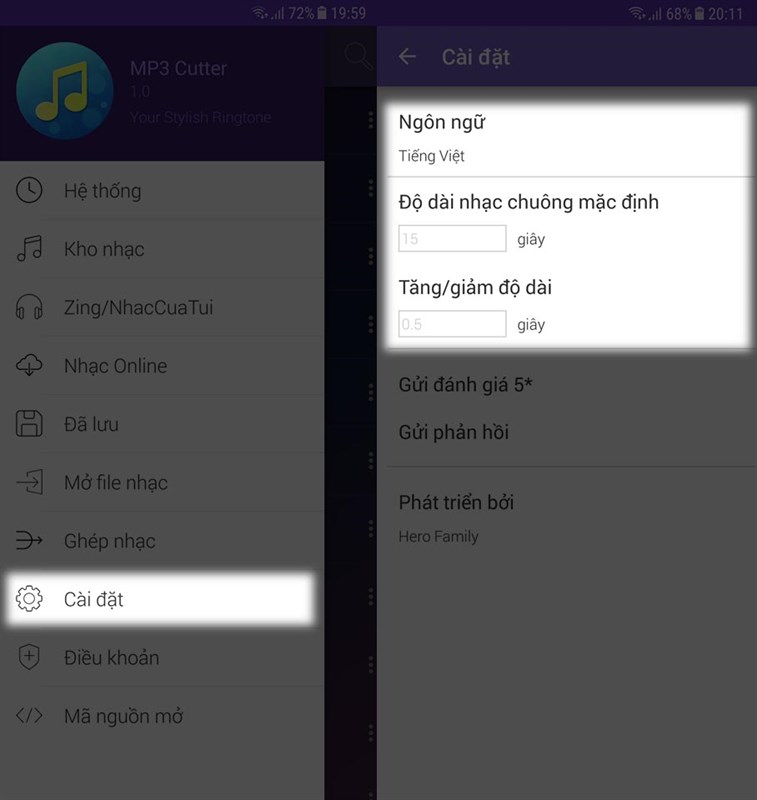 cắt nhạc chuông cắt nhạc chuông