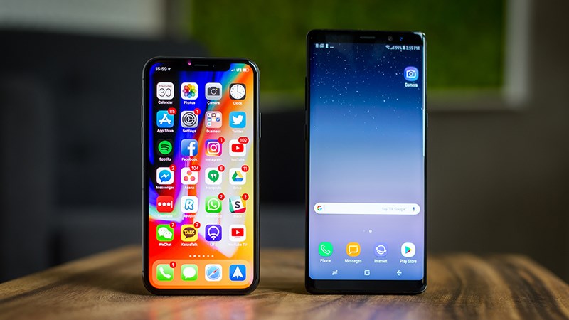 iphone x vs galaxy note 8 