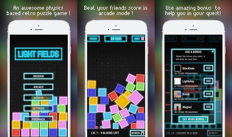Light Fields - Addictive Logic game with Physics Light Fields - Addictive Logic game with Physics