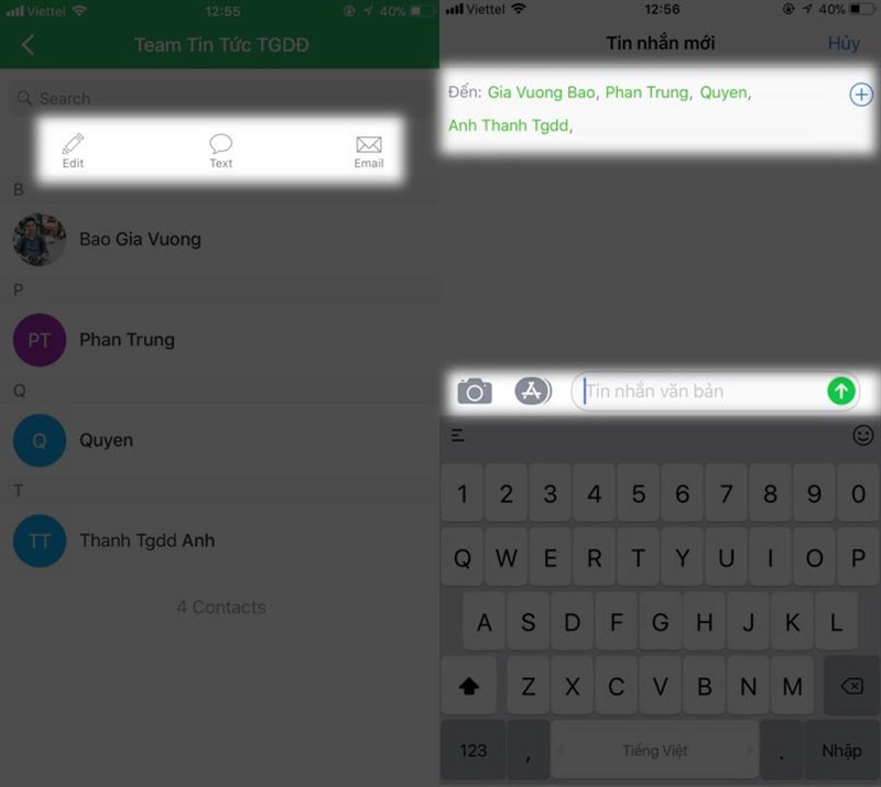 gửi 1 lúc nhiều sms, email gửi 1 lúc nhiều sms, email