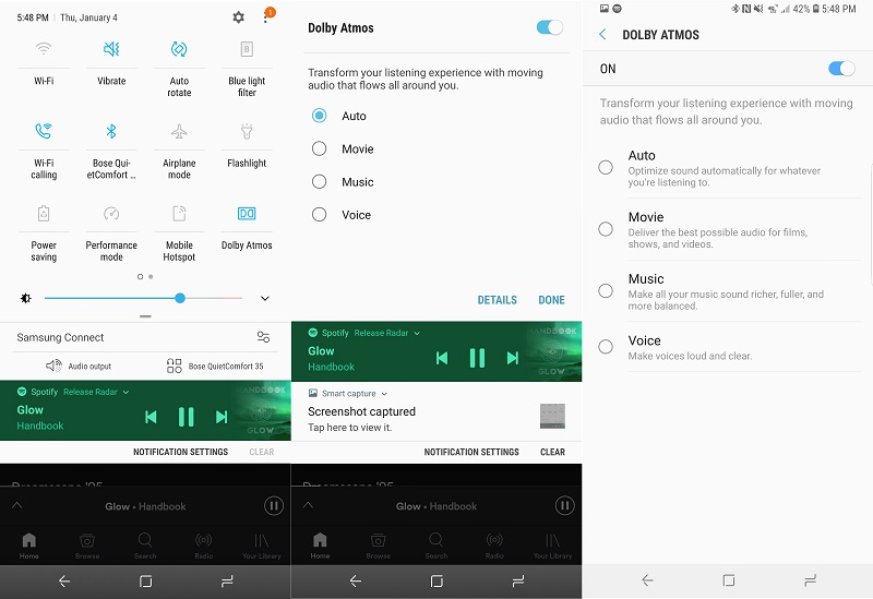 Android 8.0 sẽ mang Dolby Atmos cho Galaxy S8 Android 8.0 sẽ mang Dolby Atmos cho Galaxy S8
