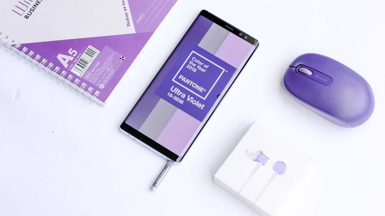 Trên tay Galaxy Note 8 Orchid Gray 