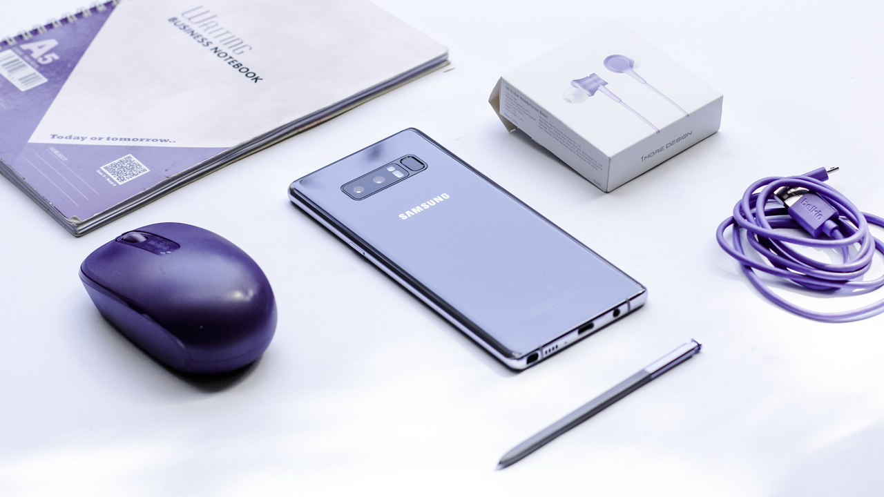 Trên tay Galaxy Note 8 Orchid Gray 