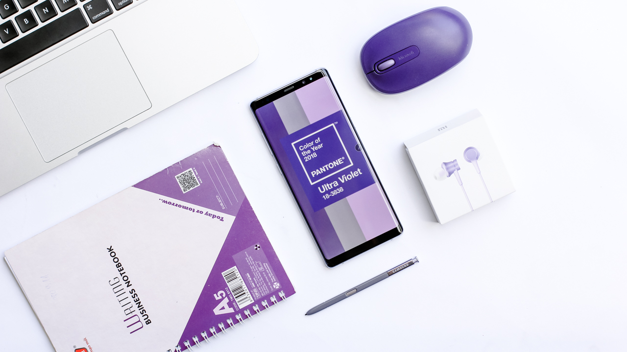 Trên tay Galaxy Note 8 Orchid Gray