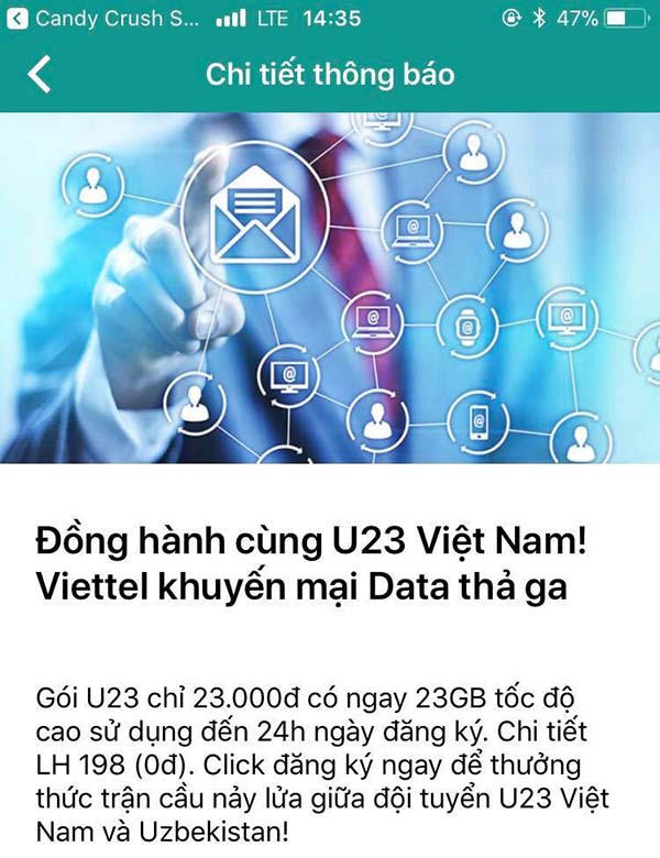 Cách nhận đến 23GB Data tốc độ cao để xem đá bóng 