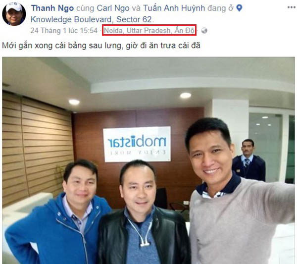 Bài đăng trên Facebook CEO Mobiistar