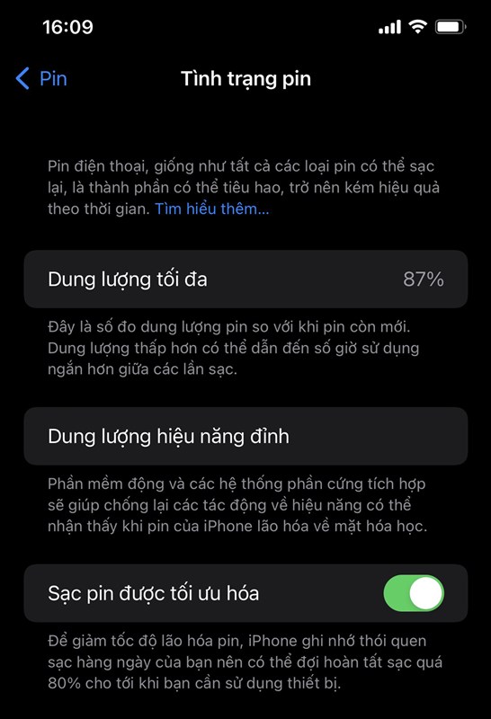 Cách kiểm tra tình trạng pin iPhone