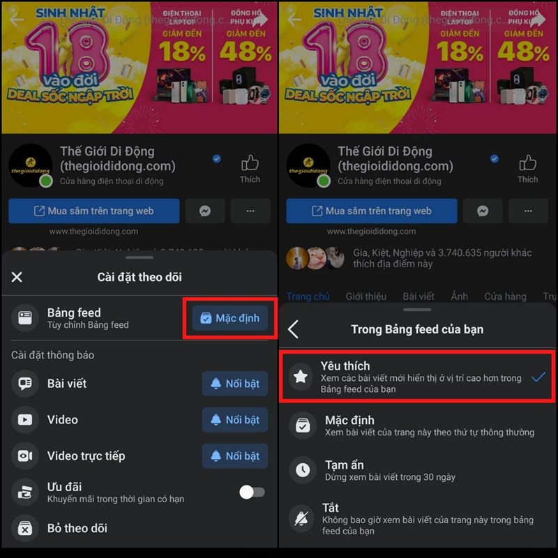 Cách ưu tiên bài viết trên Facebook