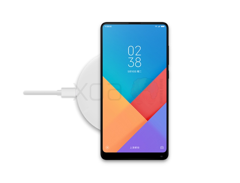 Ảnh render Mi Max 3 dùng sạc không dây Ảnh render Mi Max 3 dùng sạc không dây