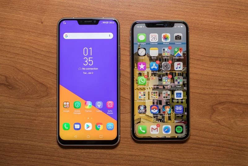 ZenFone 5 đọ dáng cùng iPhone X