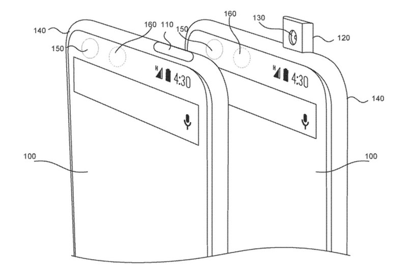 Xuất hiện bằng sáng chế smartphone Essential không notch tai thỏ, camera thu gọn Xuất hiện bằng sáng chế smartphone Essential không notch tai thỏ, camera thu gọn