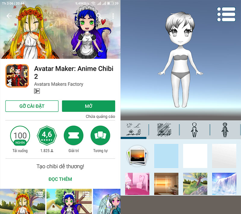 avatar maker: anime chibi 2