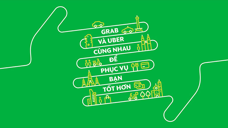 Grab mua lại Uber Grab mua lại Uber