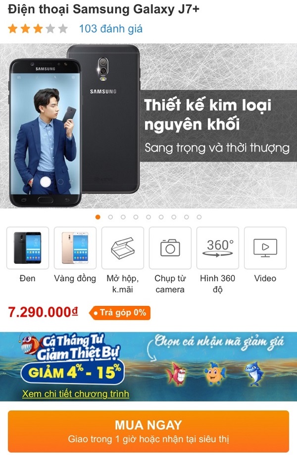 Galaxy J7+ camera kép bất ngờ giảm giá mạnh mẽ Galaxy J7+ camera kép bất ngờ giảm giá mạnh mẽ