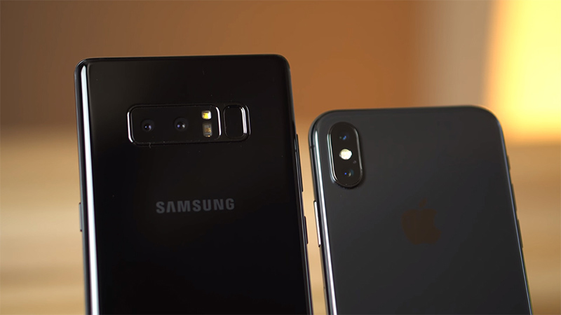 Galaxy Note 8 và iPhone X, cả hai đã có sự ổn định trong bộ camera kép nói trên.