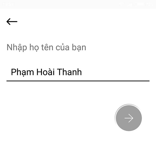Nhập họ tên Nhập họ tên