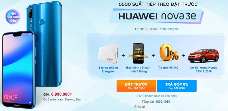 5 điểm mới mang đến trải nghiệm tốt hơn của Nova 3e so với Nova 2i