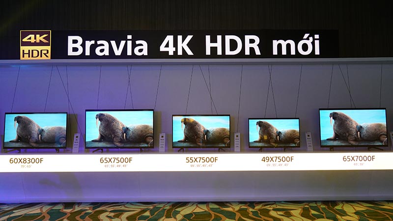 TV Bravia 4K HDR mới