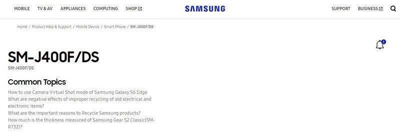 Galaxy J4 có mặt trên trang web Samsung, máy đã sẵn sàng ra mắt? Galaxy J4 có mặt trên trang web Samsung, máy đã sẵn sàng ra mắt?