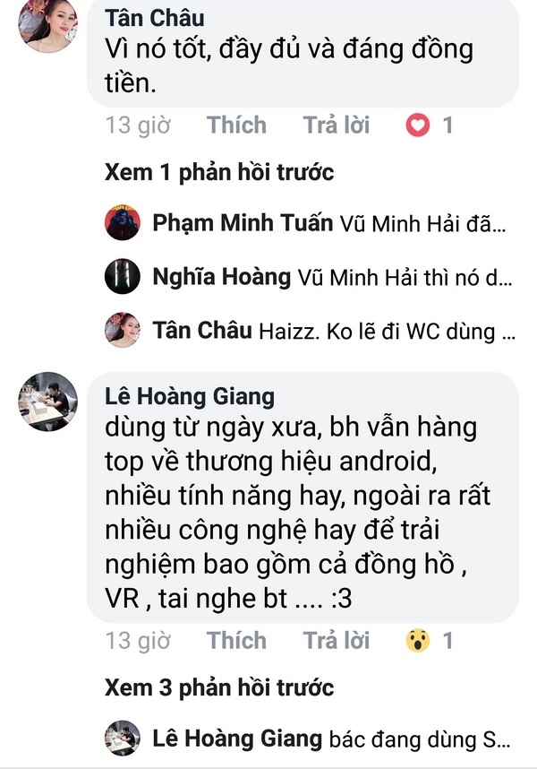 Ý kiến smartphone samsung