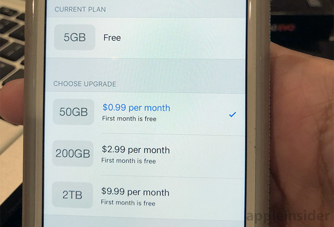 Apple khuyến mãi một tháng dùng thử iCloud gói 50 GB, 200 GB và 2 TB