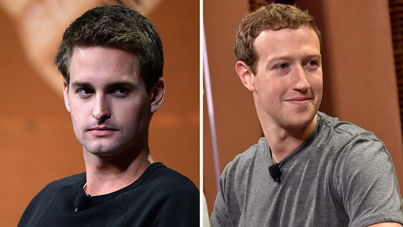 CEO Snapchat chỉ trích CEO Facebook sao chép tính năng của mình