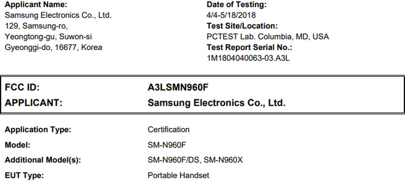 Galaxy Note 9 đạt chứng nhận tại FCC, sắp sửa ra mắt? Galaxy Note 9 đạt chứng nhận tại FCC, sắp sửa ra mắt?