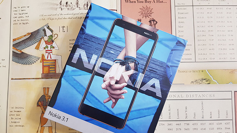 mở hộp nokia 3.1