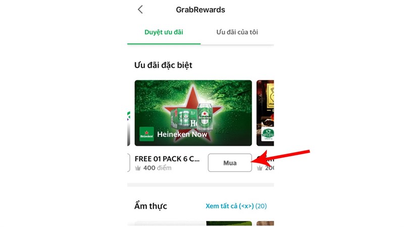 Từ ngày 09/07 đến 30/07/2018, khi là thành viên của Grab với điểm tích lũy từ 400 điểm trở lên sẽ nhận được mã khuyến mãi để đặt mua bia lạnh từ Heineken. Không chỉ vậy, bạn sẽ nhận được những phần quà ưu đãi cùng cam kết giao tận nơi chỉ trong 60 phút từ Heineken Now.