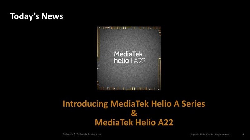 MediaTek Helio A22 ra mắt: Tiết kiệm pin, hỗ trợ AI và Bluetooth 5.0