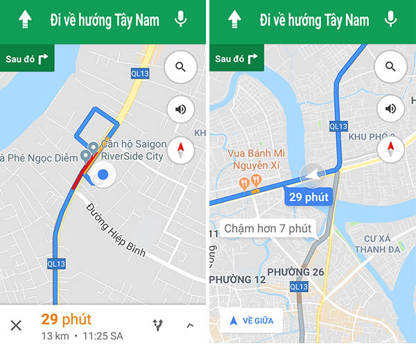 Google Maps điều hướng cho xe 2 bánh ở Việt Nam