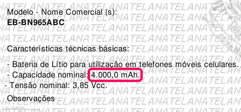 Galaxy Note 9 sẽ có pin 4.000 mAh: Thông tin đã được ANATEL xác nhận