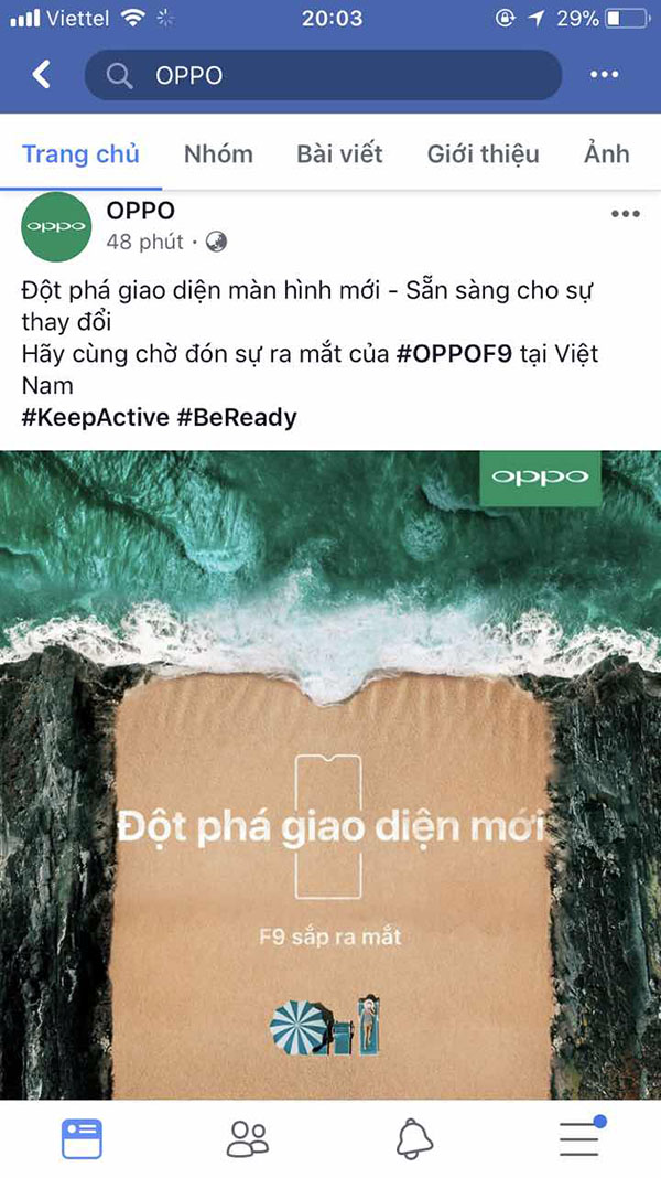 OPPO F9 Việt nam