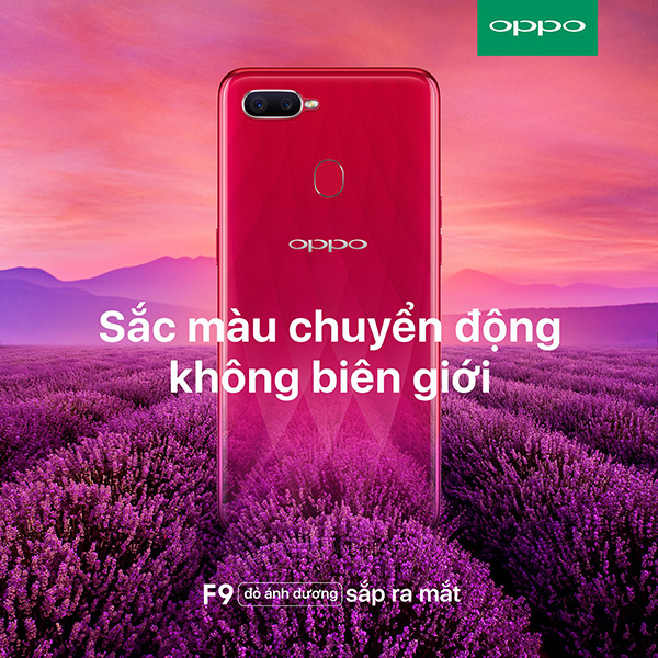 OPPO F9 màu đỏ OPPO F9 màu đỏ