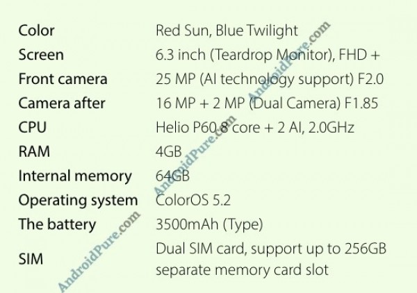 OPPO F9 OPPO F9