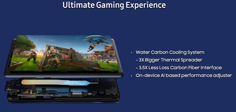 Galaxy Note 9 mát hơn khi chơi game nhờ thệ thống làm mát mới