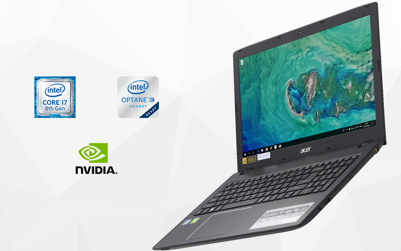 Laptop Acer Thêm một laptop Acer được tích hợp bộ nhớ đệm đặc biệt Intel Optane