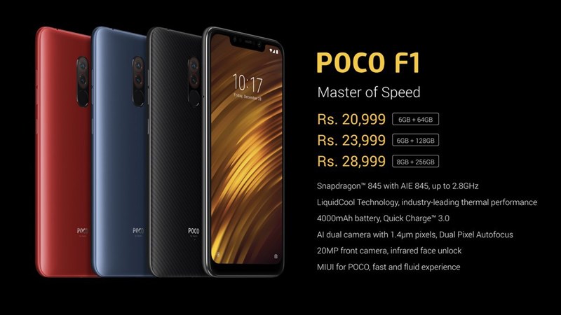 Xiaomi Poco F1 trình làng: Chip Snapdragon 845 + RAM 8GB, giá rẻ bất ngờ Xiaomi Poco F1 trình làng: Chip Snapdragon 845 + RAM 8GB, giá rẻ bất ngờ