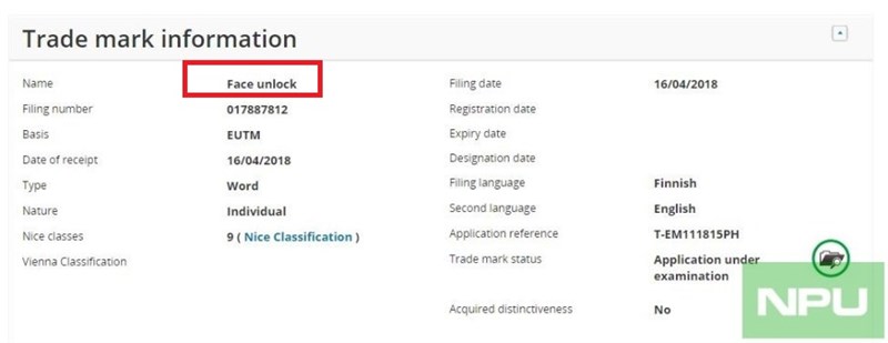 HMD đăng ký nhãn hiệu PureDisplay & Face Unlock, dành cho Nokia 9? HMD đăng ký nhãn hiệu PureDisplay & Face Unlock, dành cho Nokia 9?