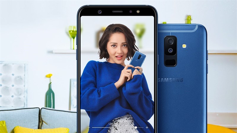 Galaxy A6 có bộ đôi camera khẩu độ lớn chụp hình đẹp, đang giảm 700k