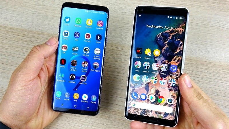 Galaxy S9 Plus và Pixel 2 XL Galaxy S9 Plus và Pixel 2 XL
